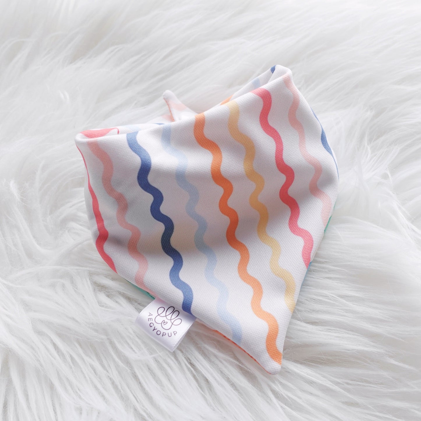 Valentine Pup Love and Stripes Bandana