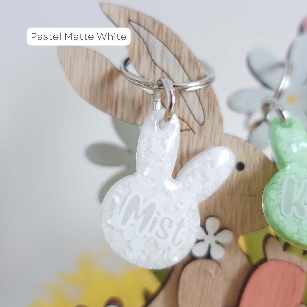 Pastel Bunny Pet Tag