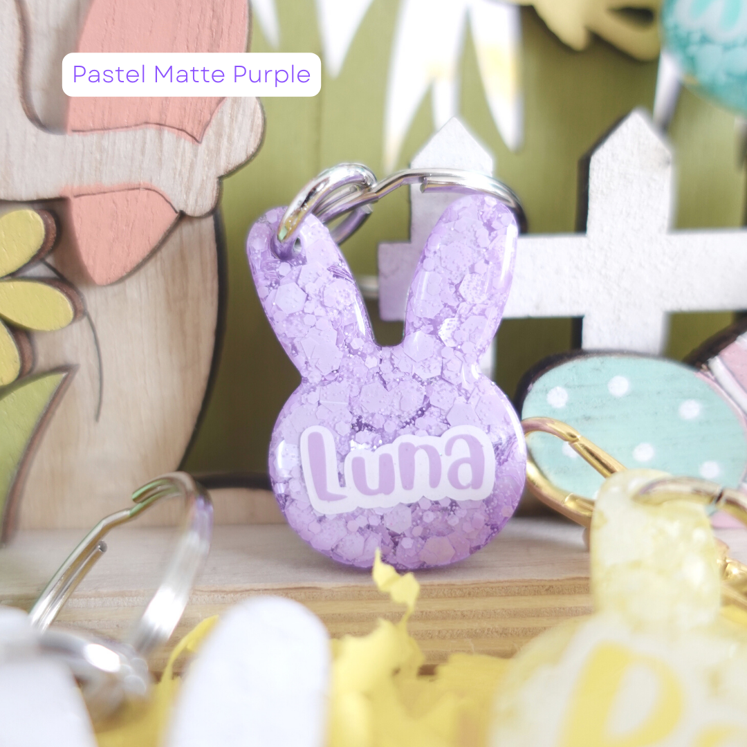 Pastel Bunny Pet Tag