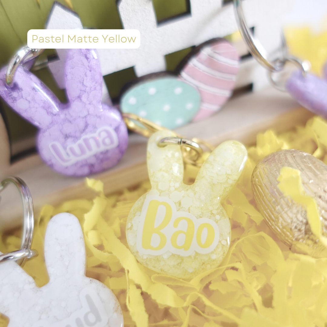 Pastel Bunny Pet Tag