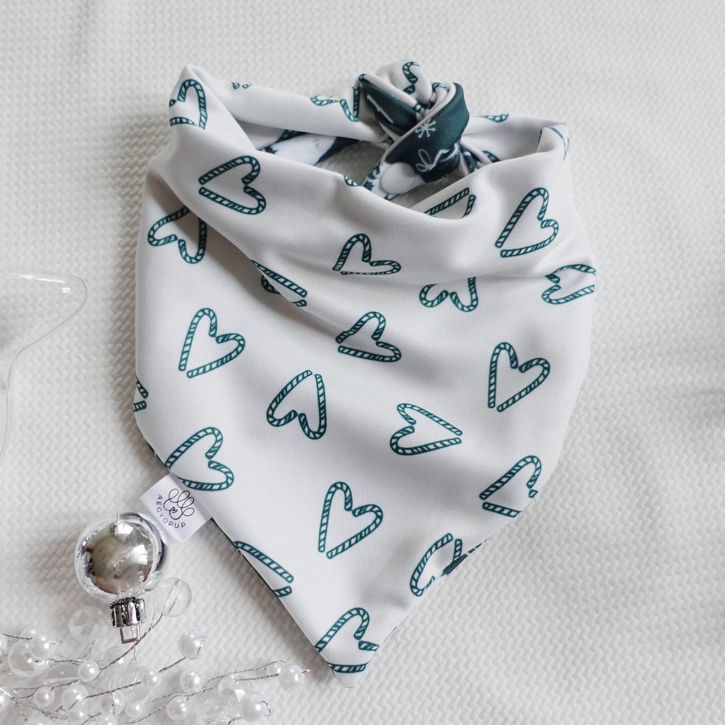 Heart Candy Canes & Christmas Tree Bandana