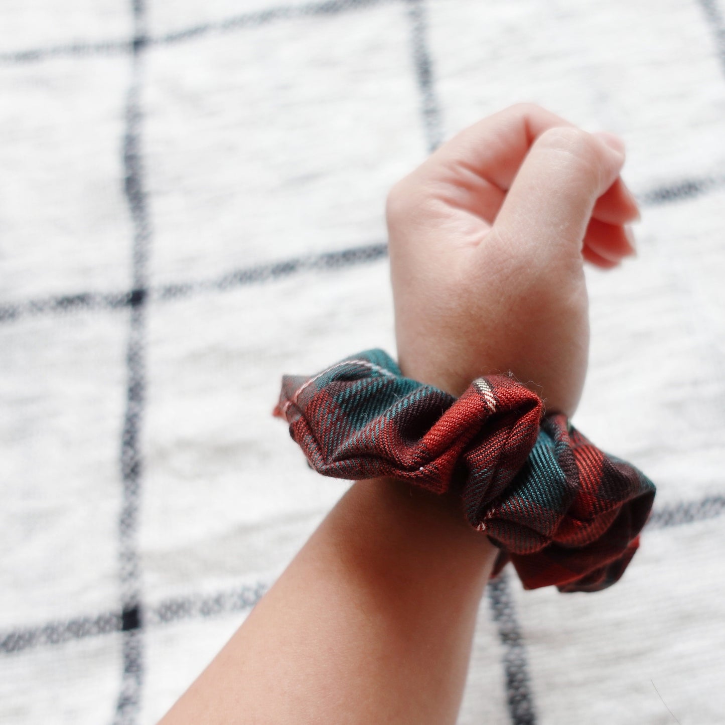 Christmas Plaid Scrunchie