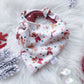 Christmas Red Dots with Snowman & Gingerbread Man Bandana