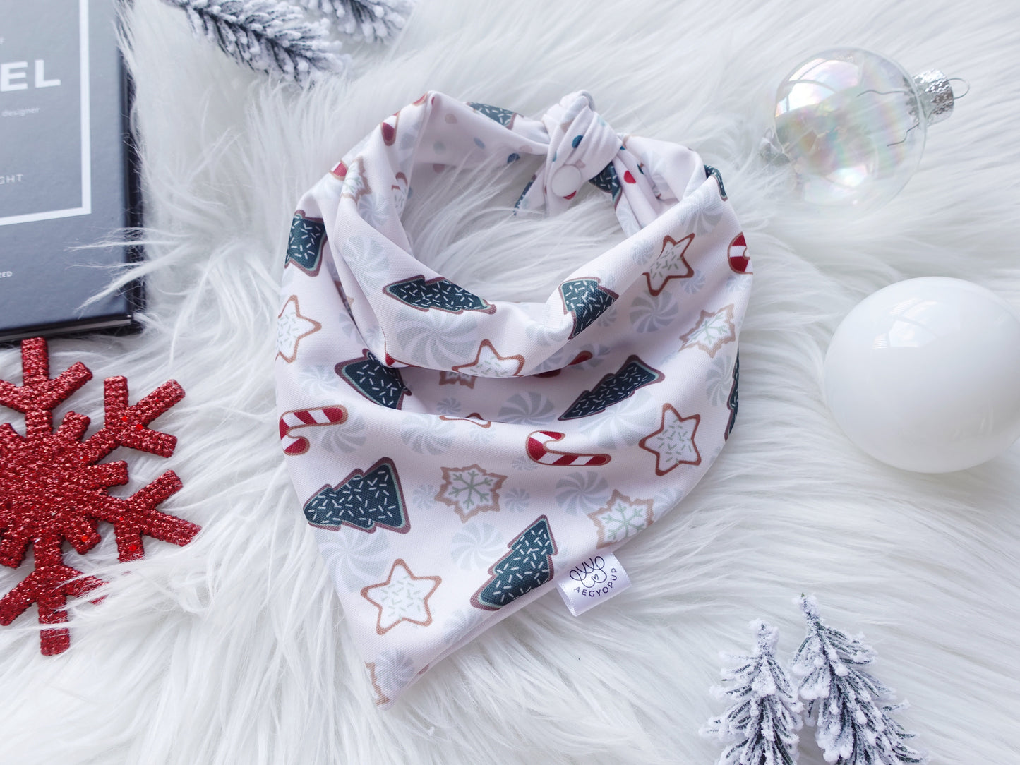 Christmas Vintage Polka Dotted Bandana