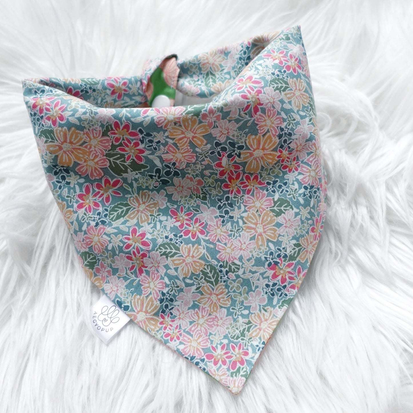 Cotton Candy and Flowers Theme Bandana