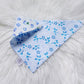 Blue Floral Theme Bandana