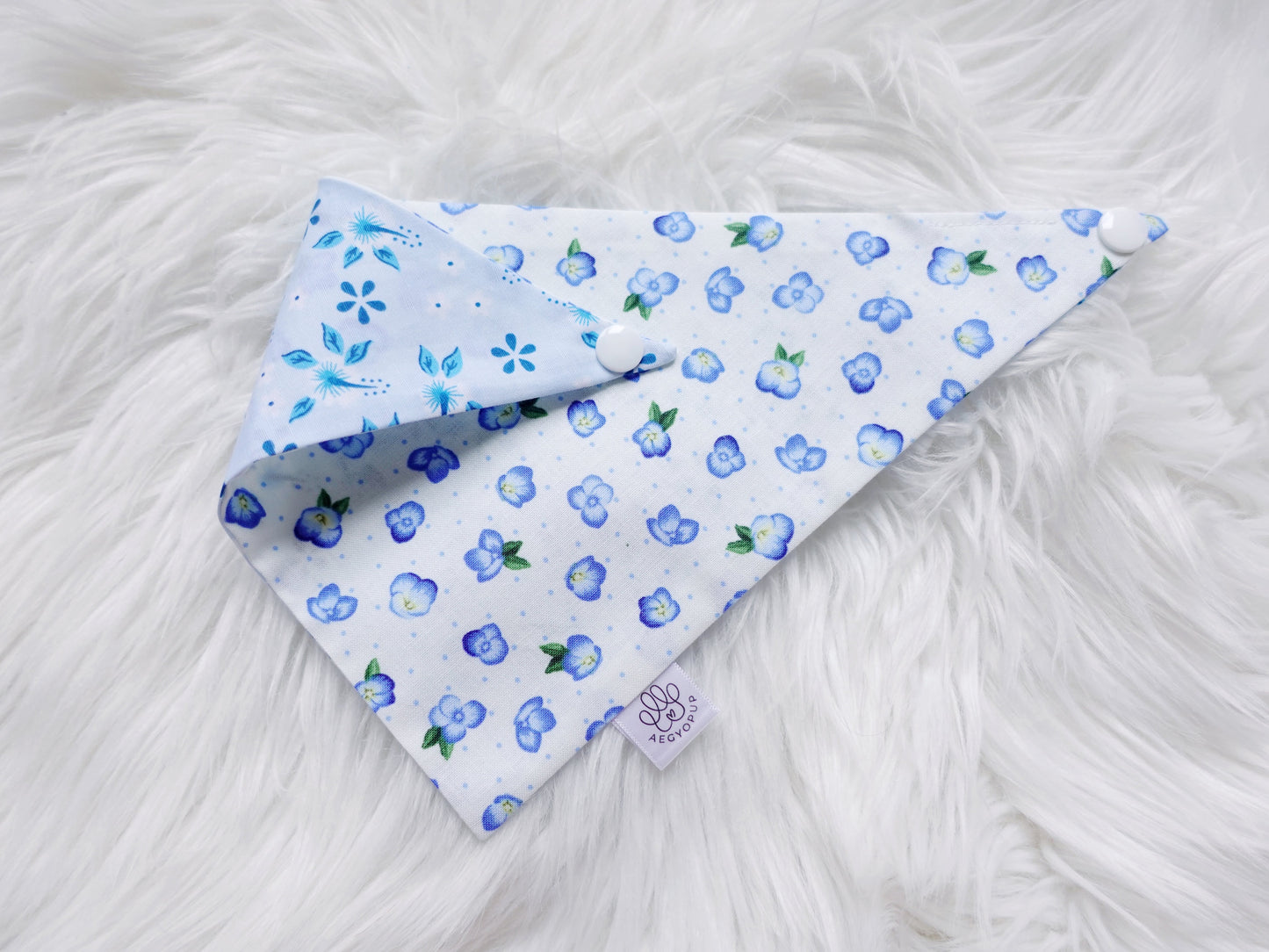 Blue Floral Theme Bandana