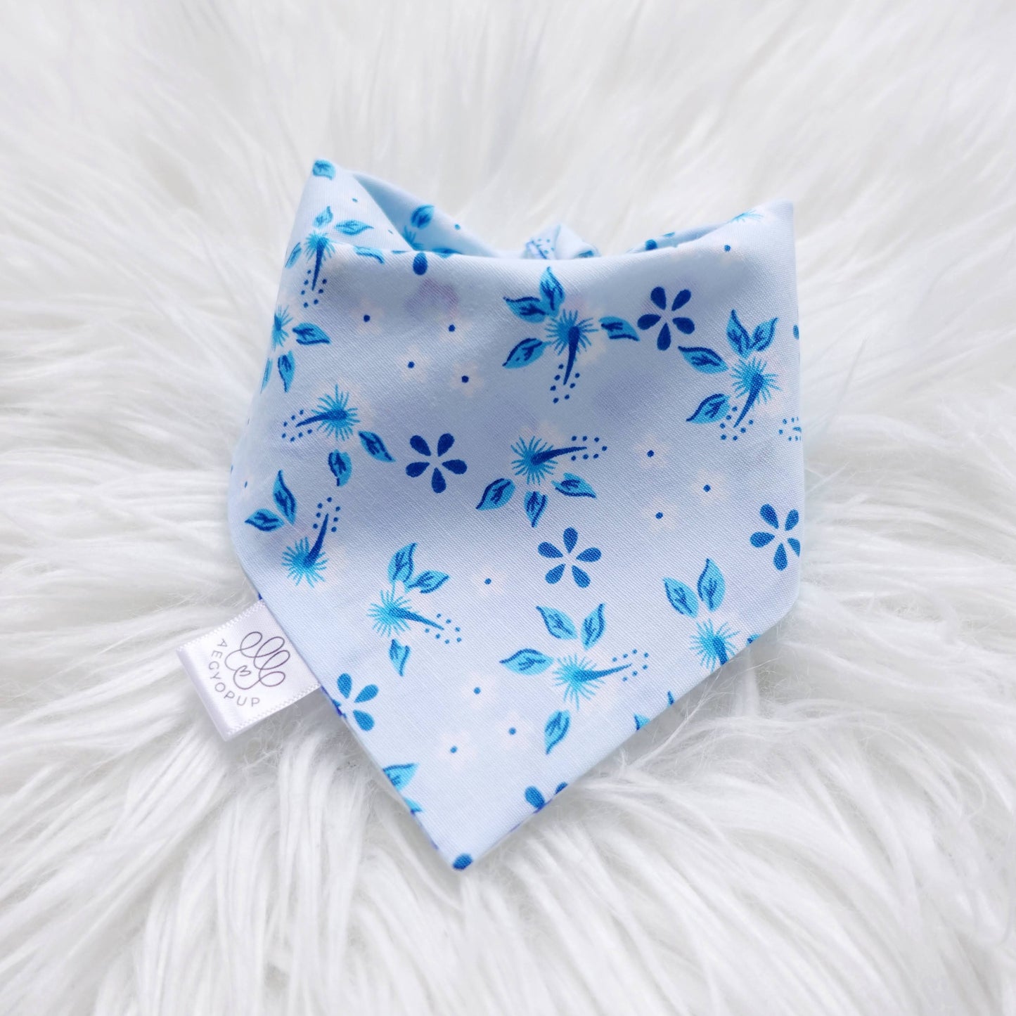 Blue Floral Theme Bandana