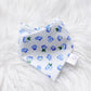 Blue Floral Theme Bandana