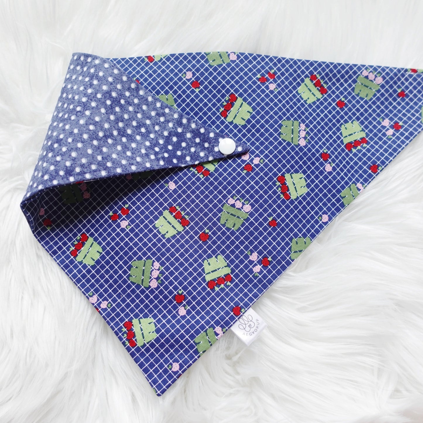 Strawberry Basket and Polka Dots Bandana