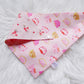 Pink Cats and Flowers Bandana