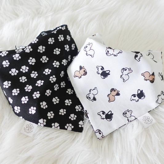 Frenchie Dog and Paw Bandana