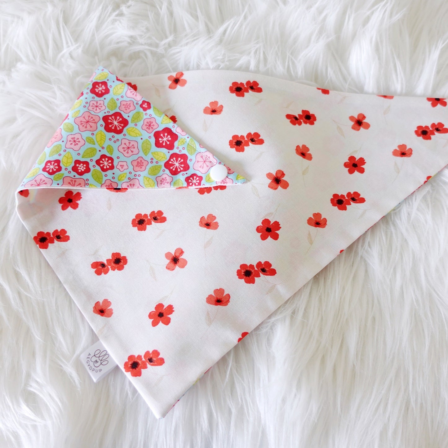 Poppy Flower Bandana