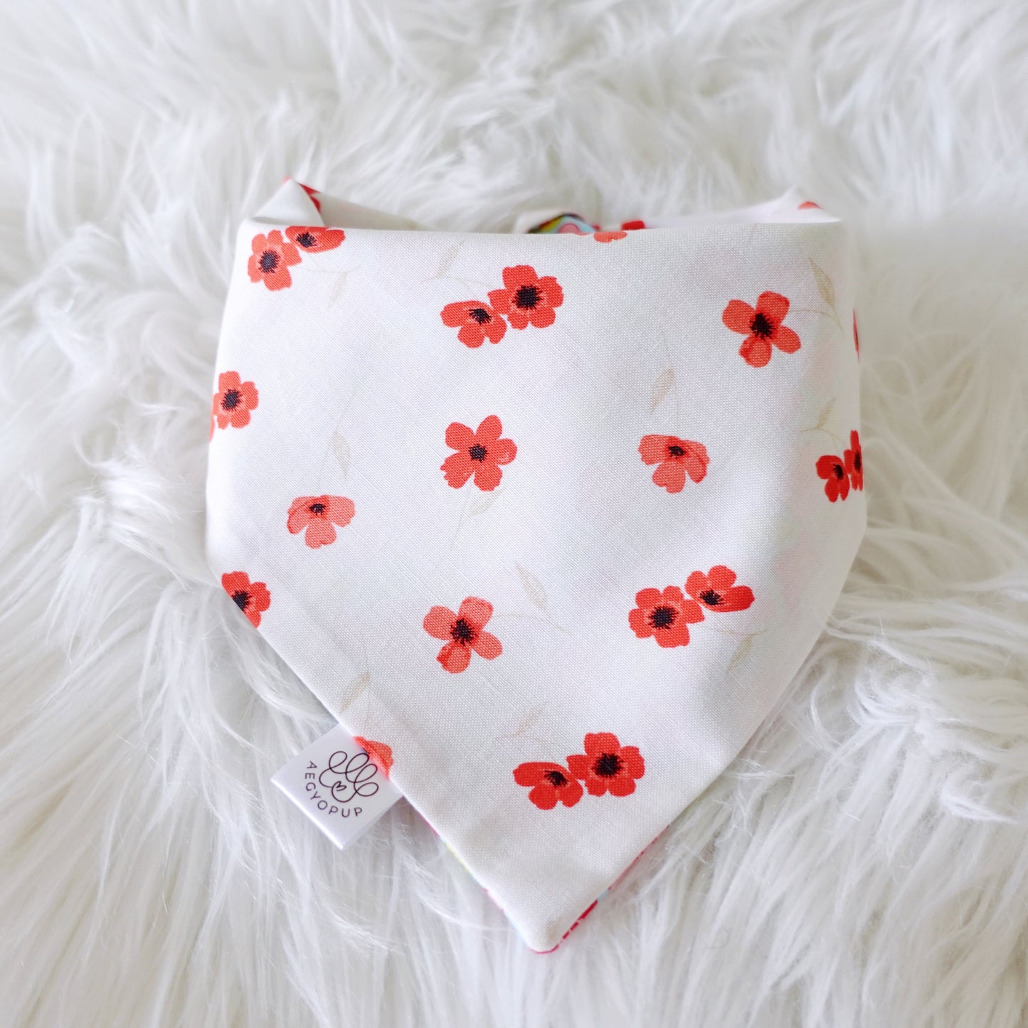 Poppy Flower Bandana