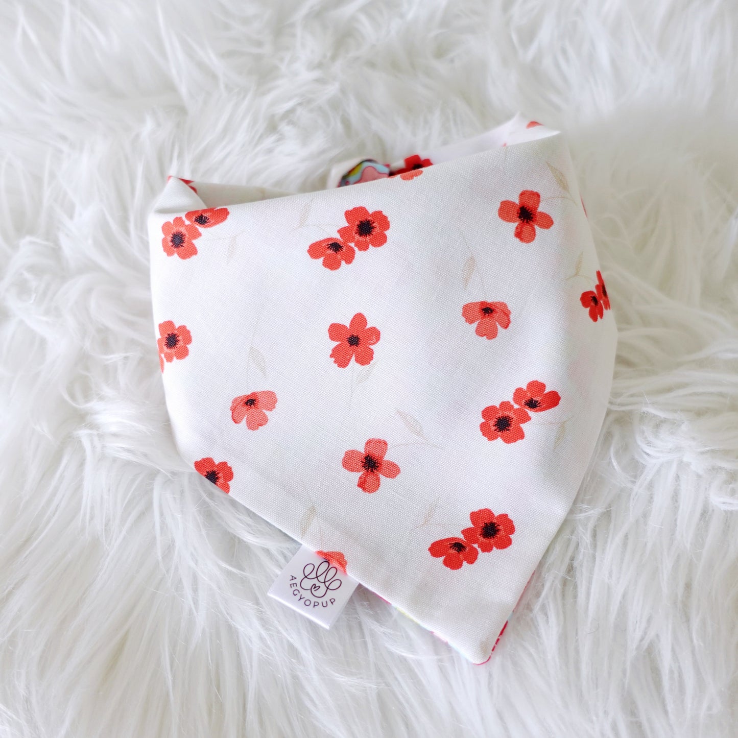 Poppy Flower Bandana