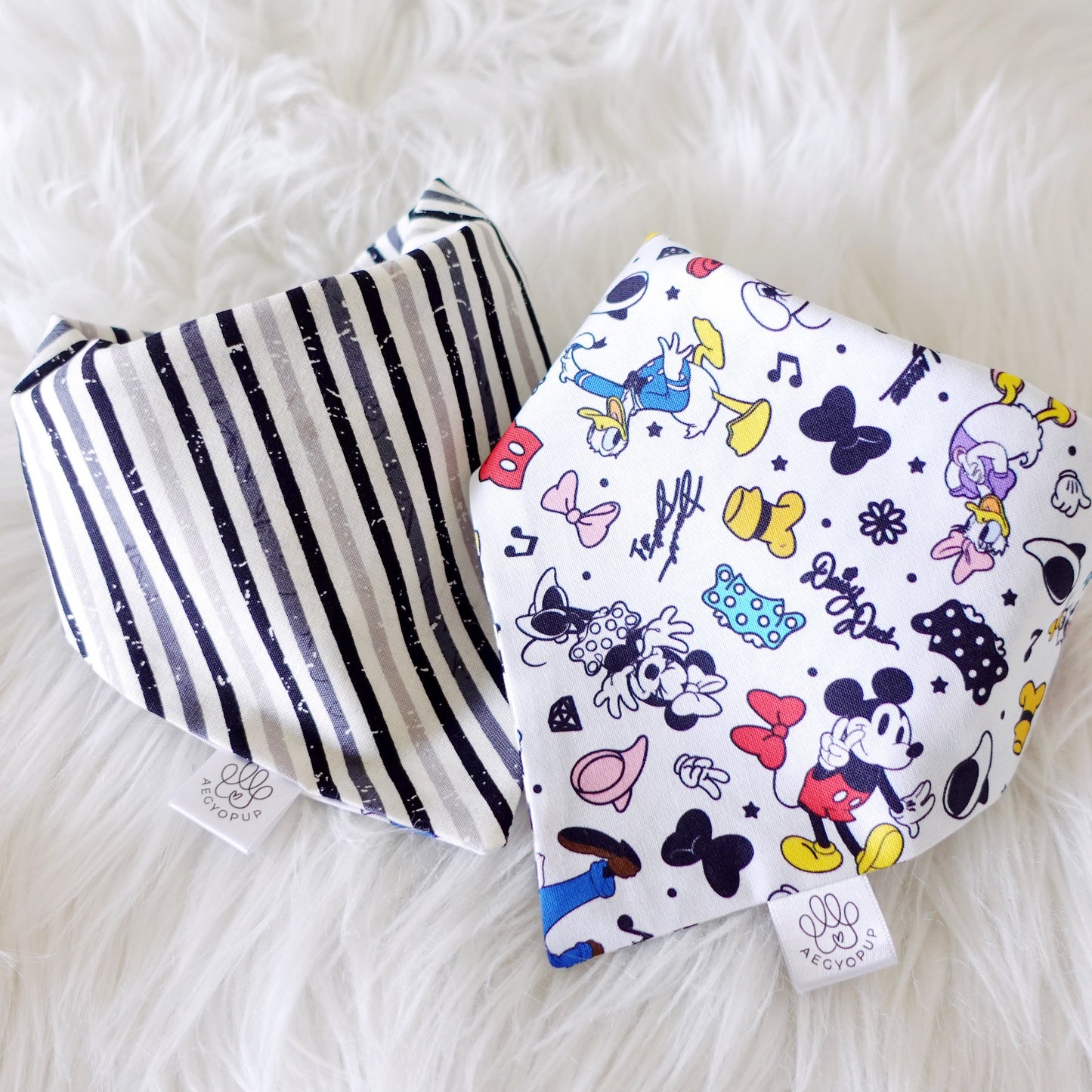 Mickey Mouse and Stripes Bandana