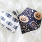 Halloween Pumpkins and Line Print Bandana