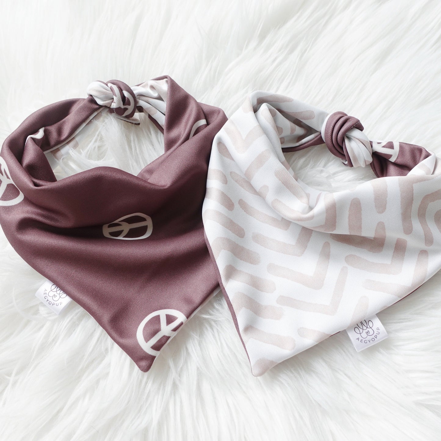 Peace and Chevron Neutral Lines Bandana