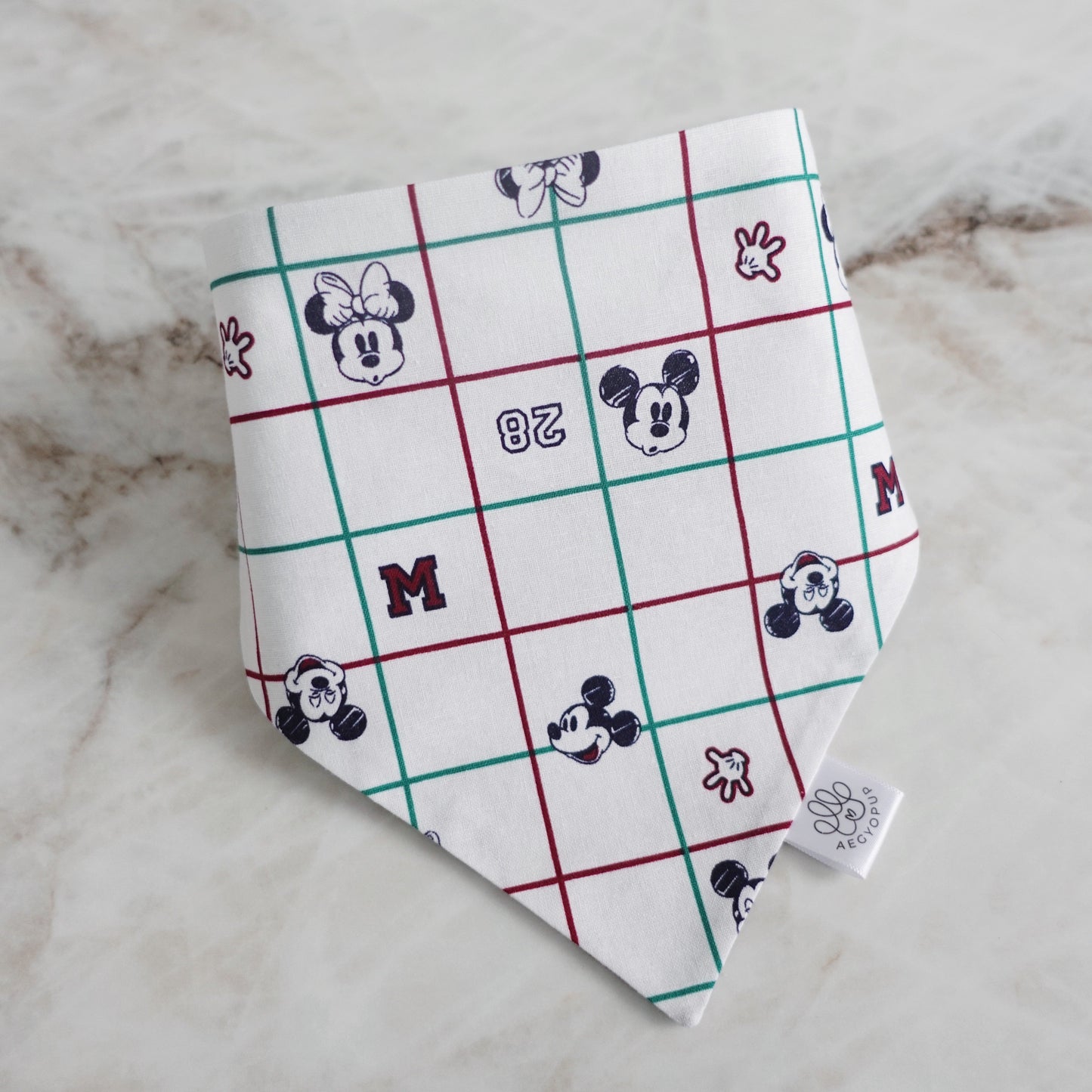 Plaid Mickey Mouse Bandana