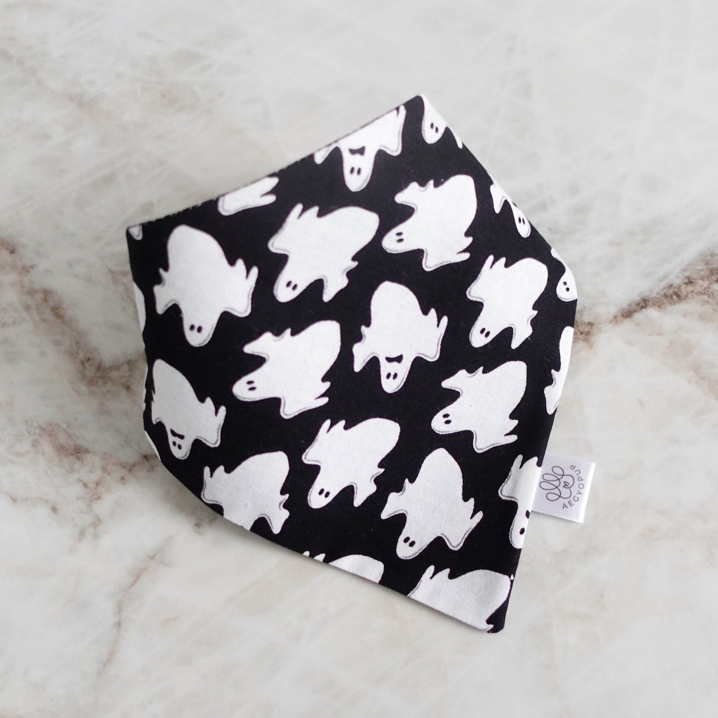 Halloween Ghost and Stripes Bandana