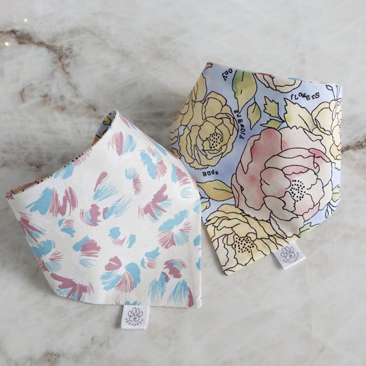 Colourful Flower and Patterned Bandana