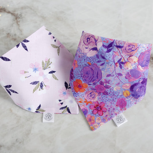 Mystical Purple Flower Bandana