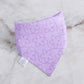 Purple Marble and Flower Bandana