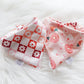 Valentine Strawberry Dipped and Checkered Flower Bandana