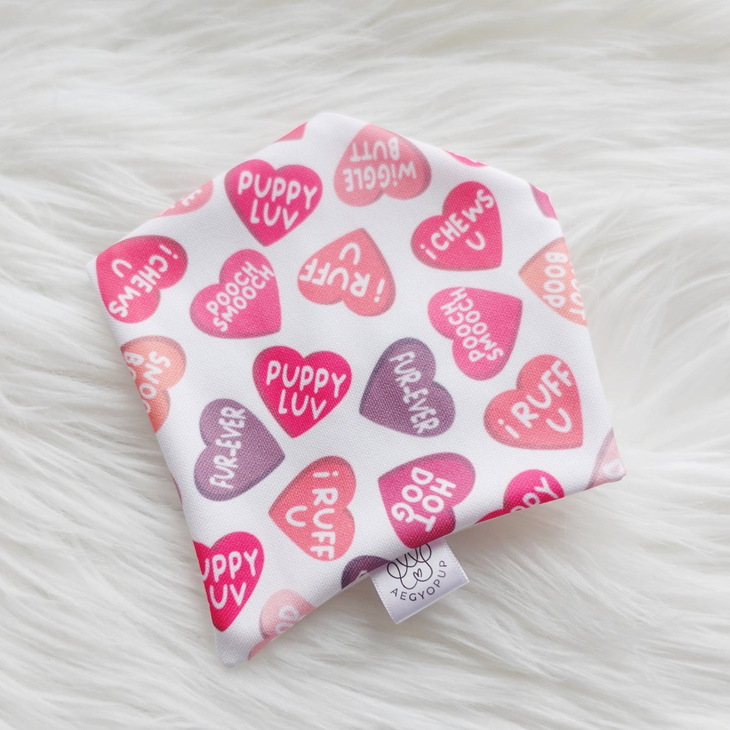 Valentine Puppy Hearts Bandana