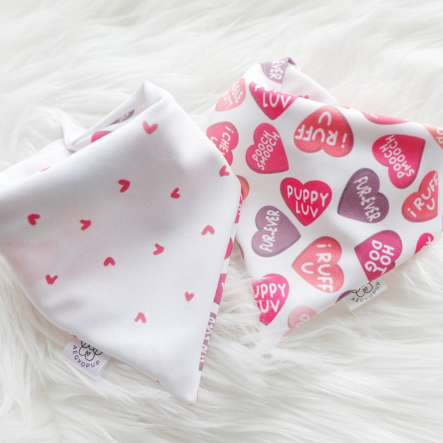 Valentine Puppy Hearts Bandana