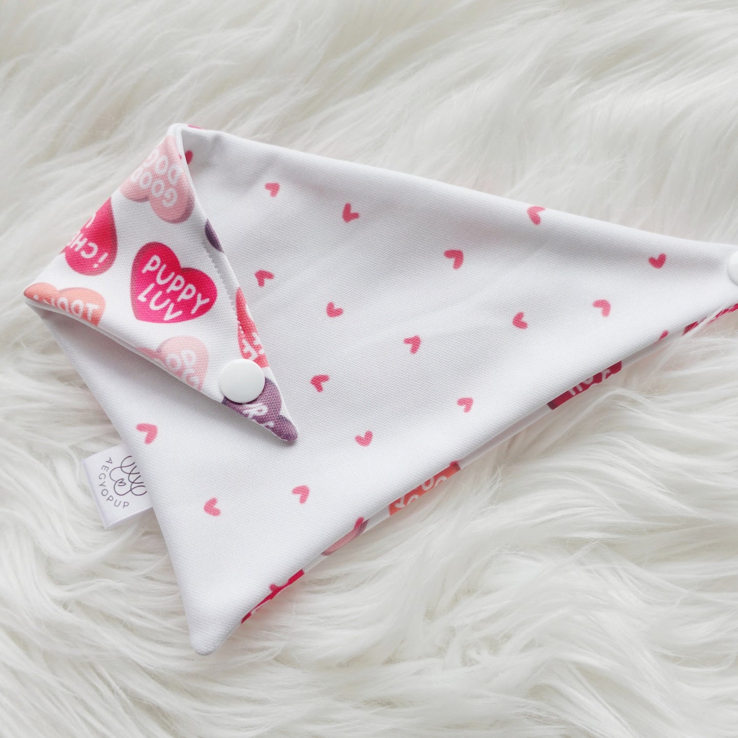 Valentine Puppy Hearts Bandana