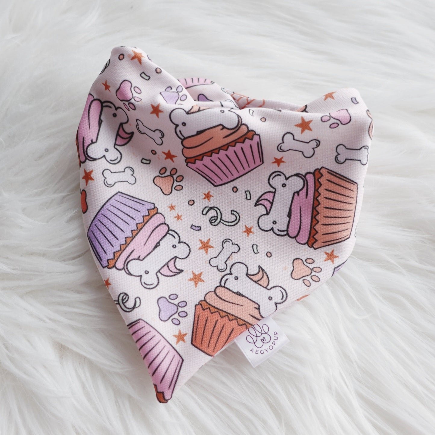 Hip Cupcake Birthday Bandana