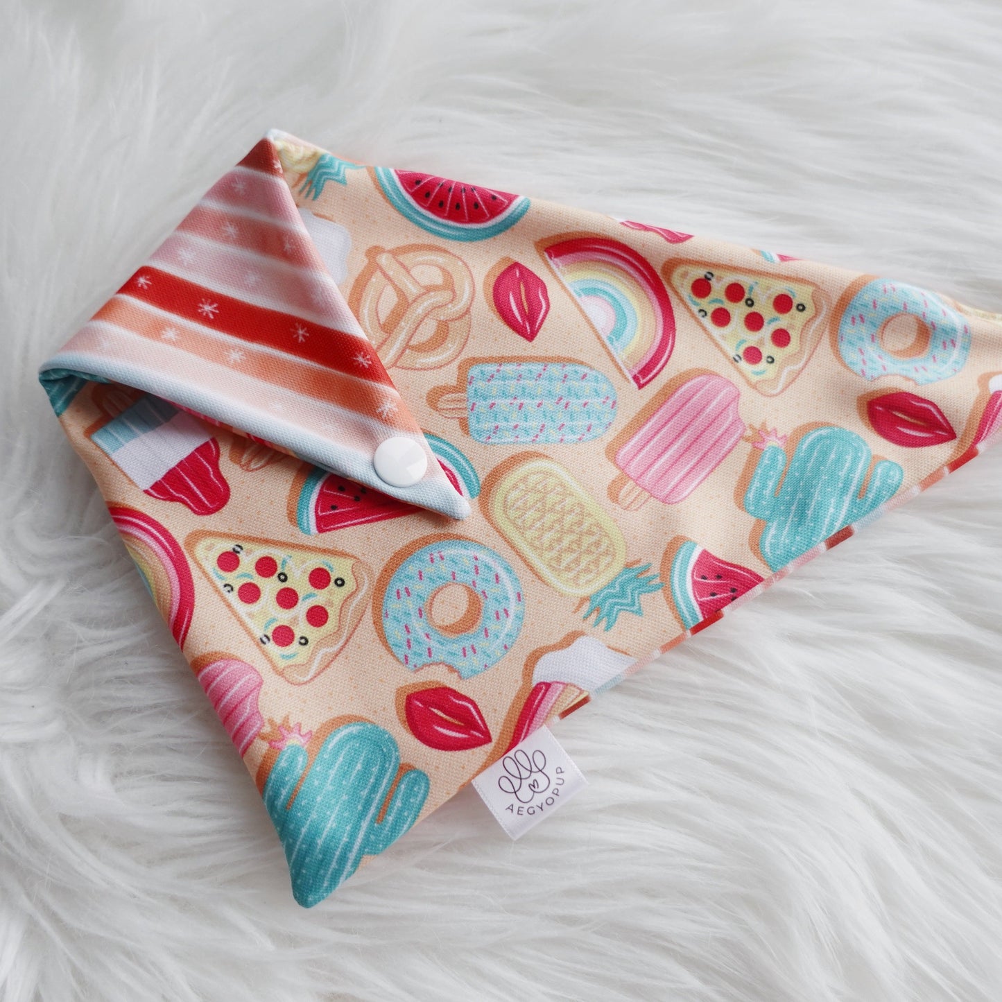 Summer Beachy Stripe Bandana