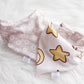 Pink Flowers and Stars Bandana