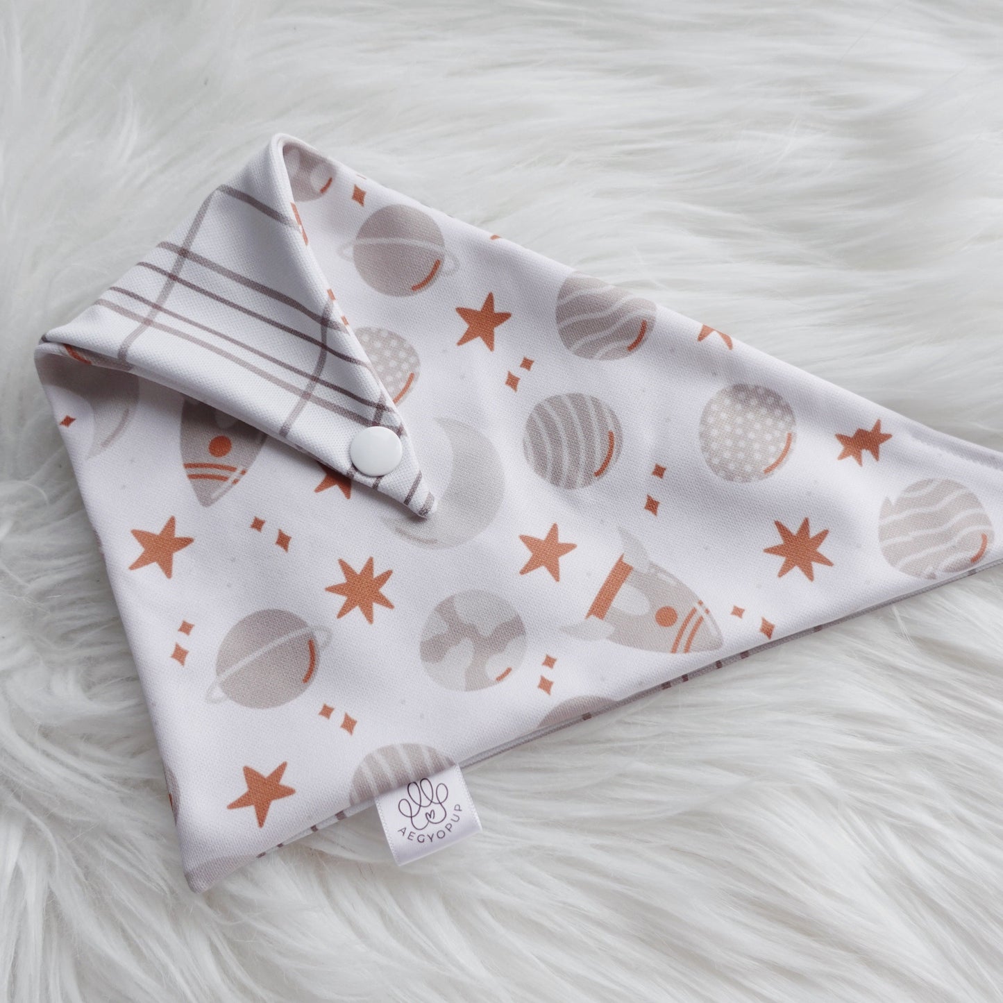 Grey Space Line Bandana