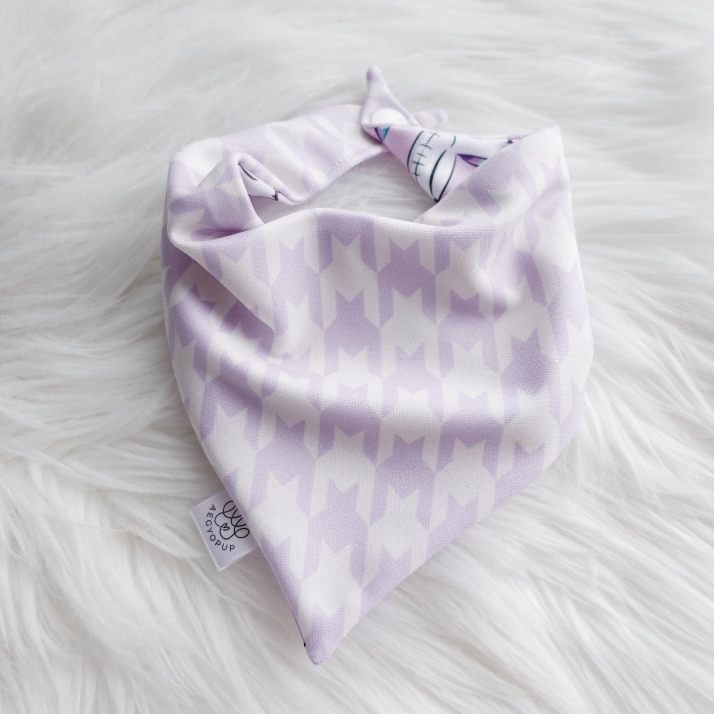 Purple Flamingo Floaties and Chevron Print Bandana