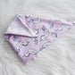 Purple Flamingo Floaties and Chevron Print Bandana