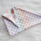 Rainbow Checkered Happy Face Bandana