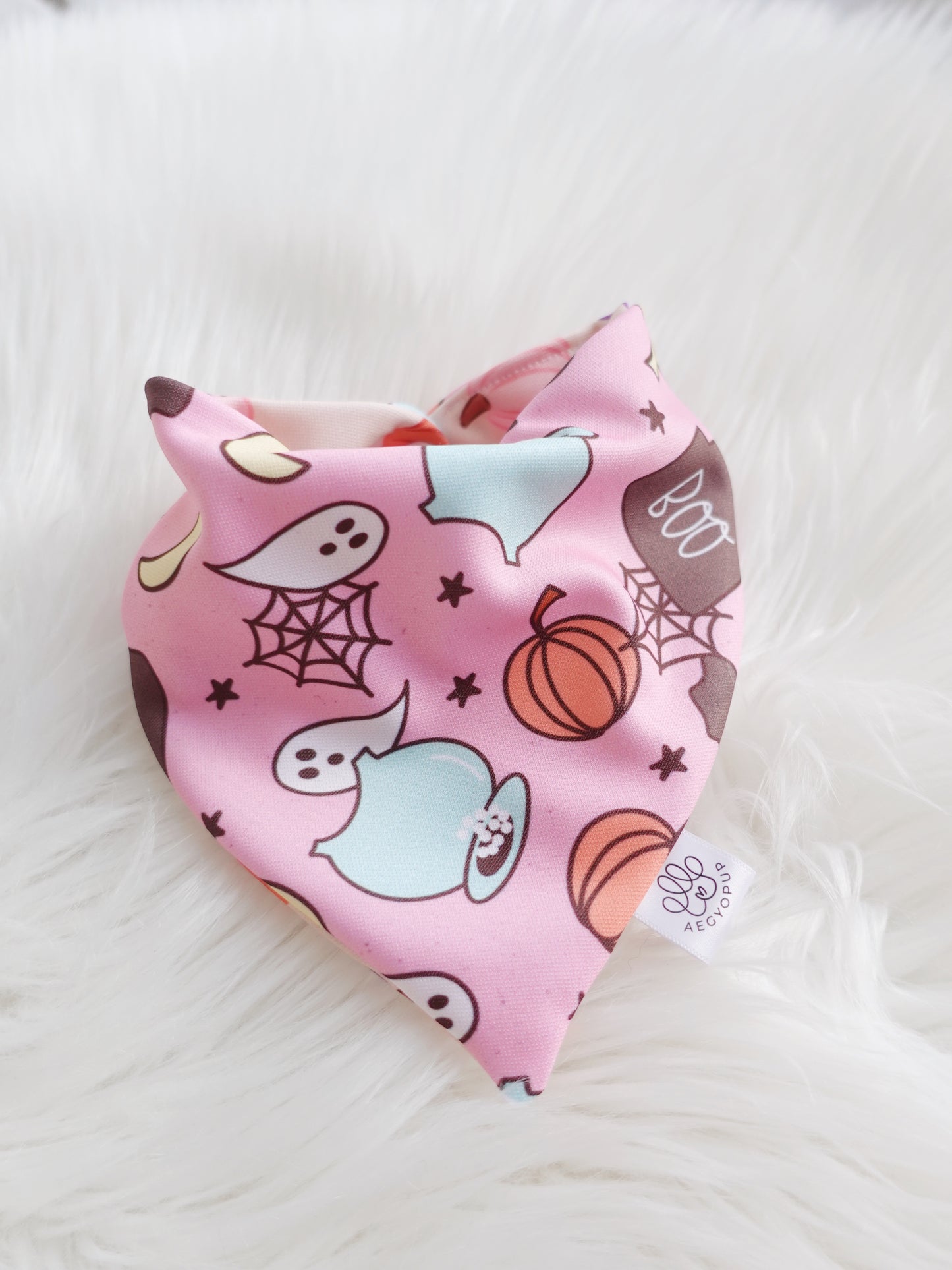 Halloween Pumpkin Magical Pink Bandana