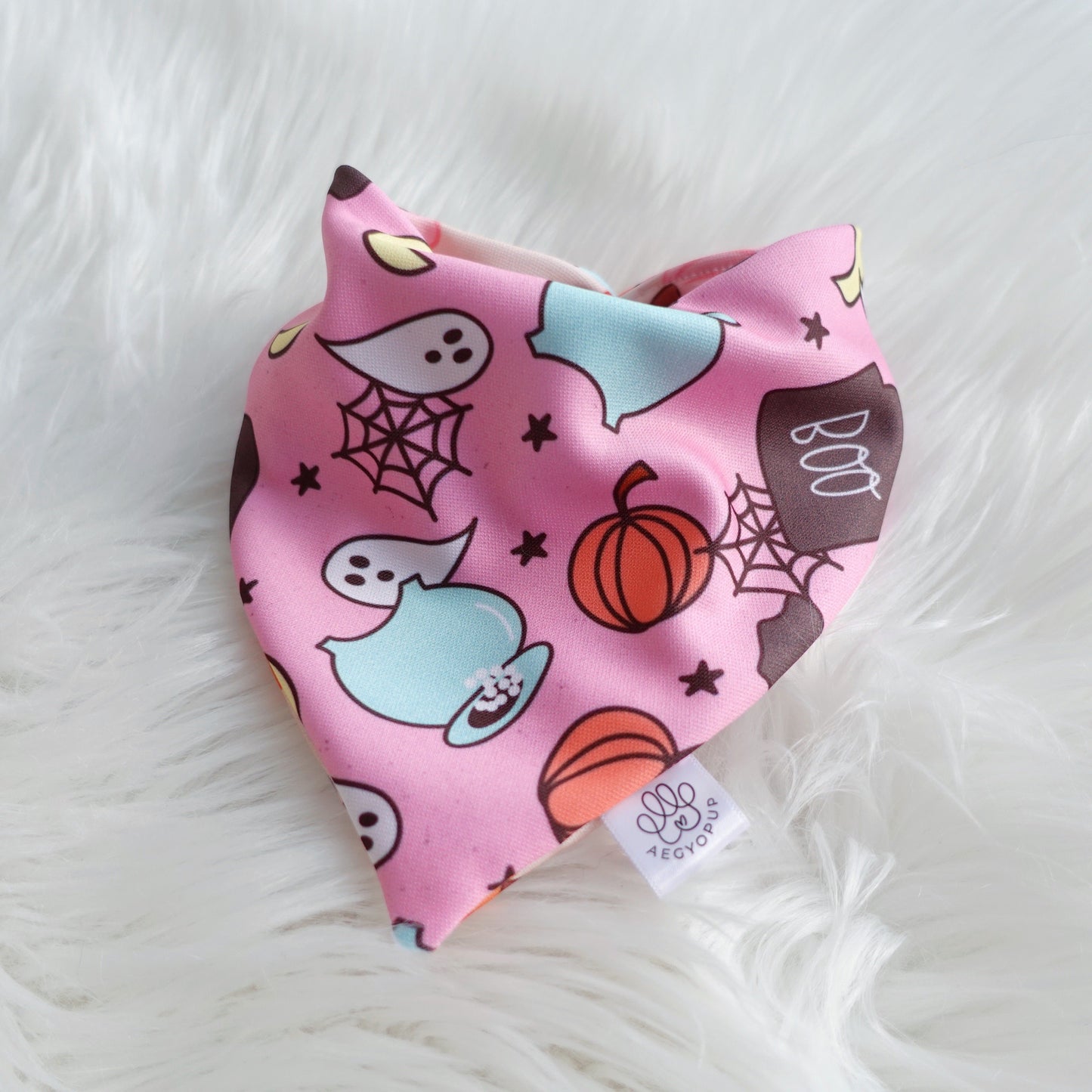 Halloween Pumpkin Magical Pink Bandana