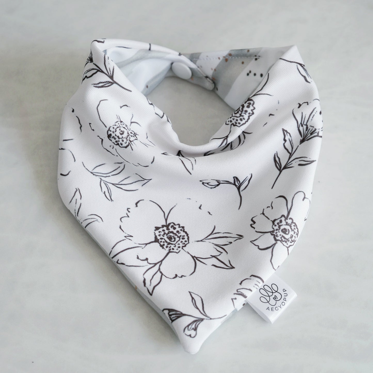 Dusty Flowers and Stripes Bandana