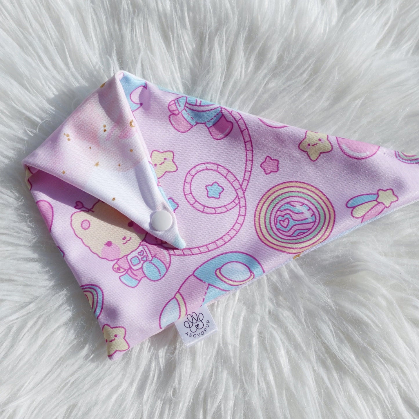 Cute Spaceship Pastel Bandana,