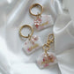 White Ema Sakura Cherry Blossom Pet Tag