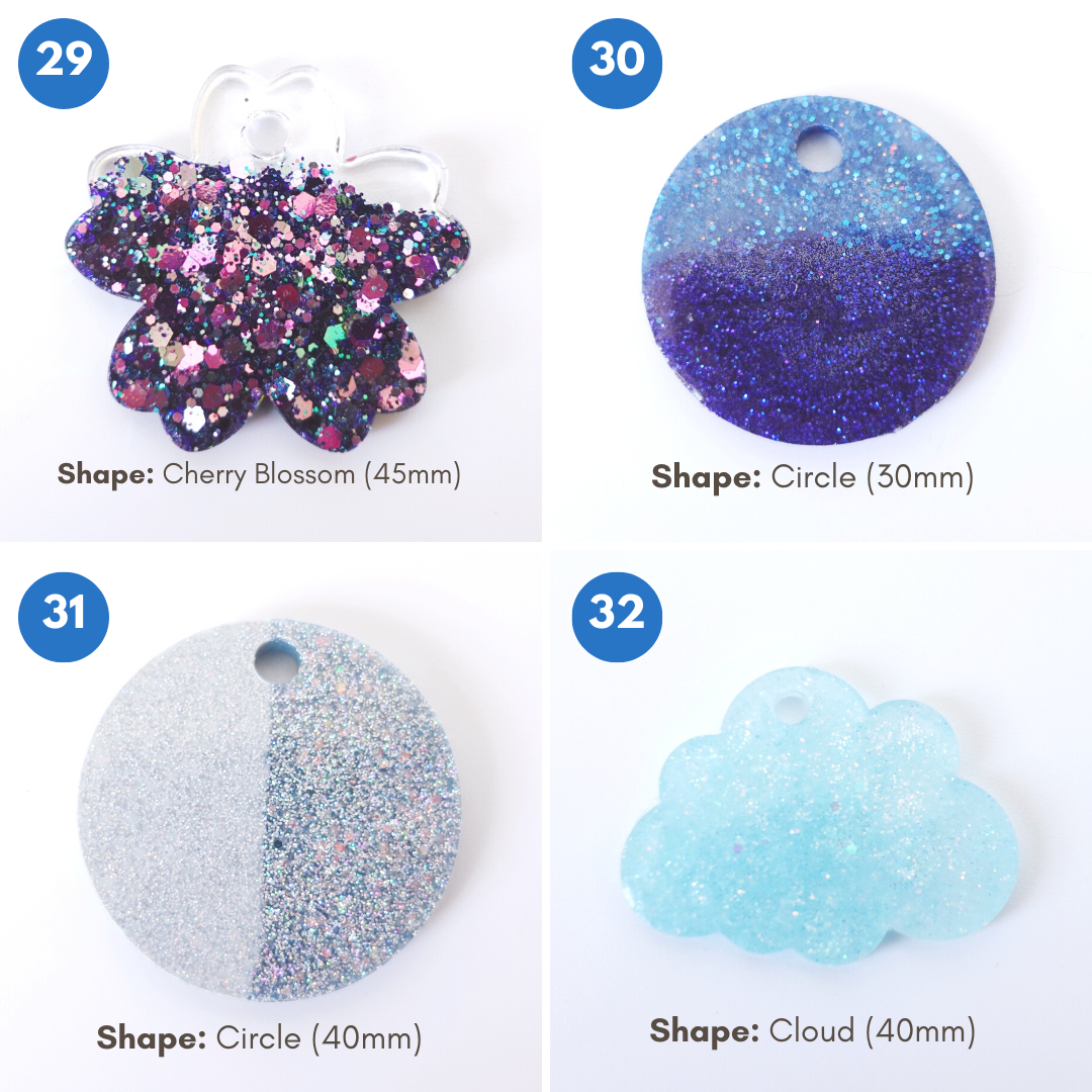 Pre-made Blue Pet Tags