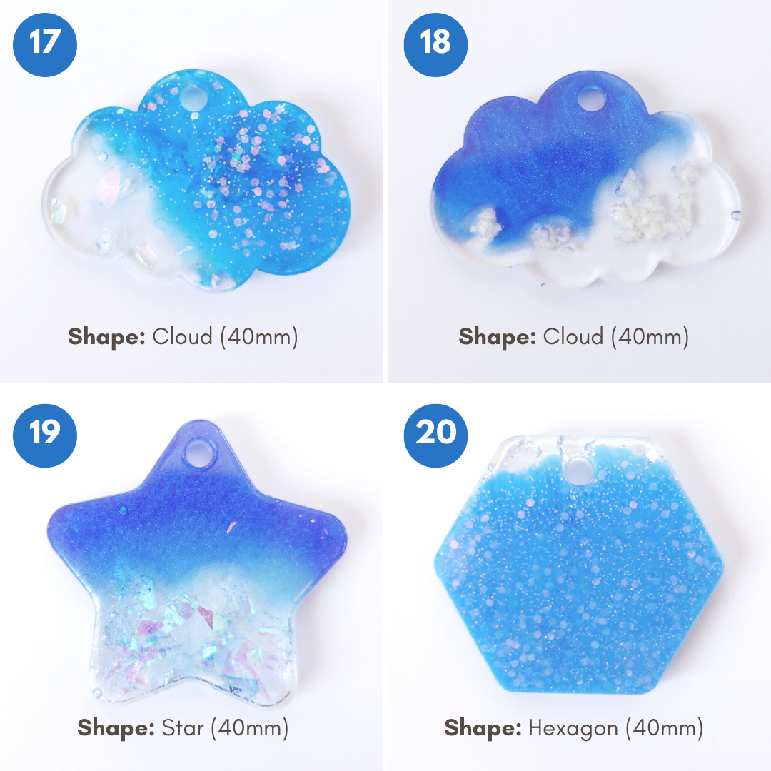 Pre-made Blue Pet Tags