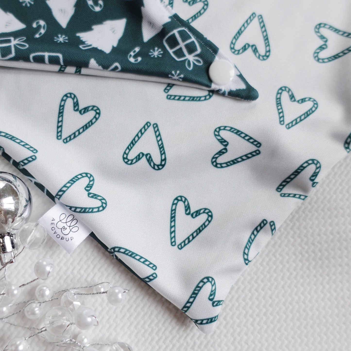 Heart Candy Canes & Christmas Tree Bandana