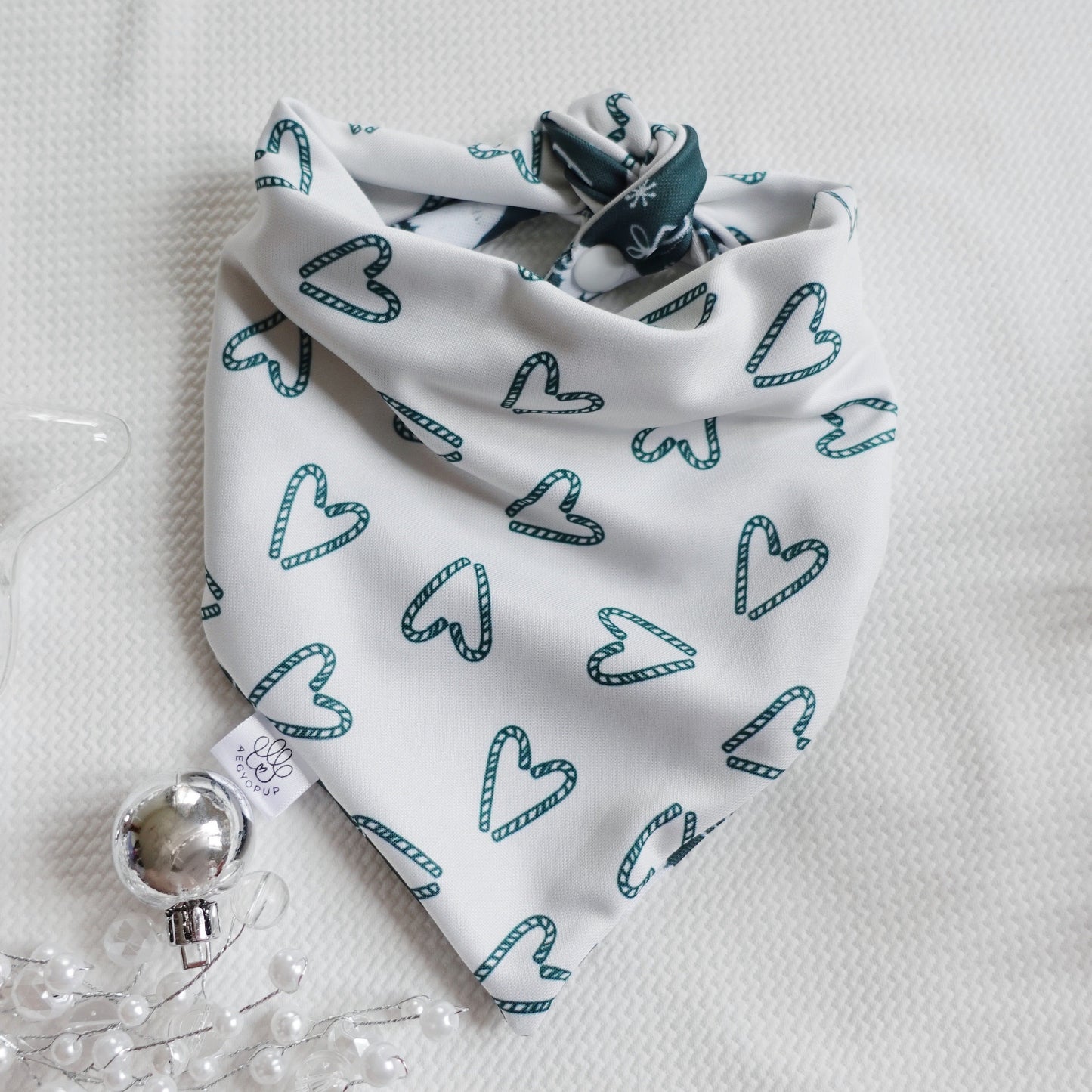 Heart Candy Canes & Christmas Tree Bandana