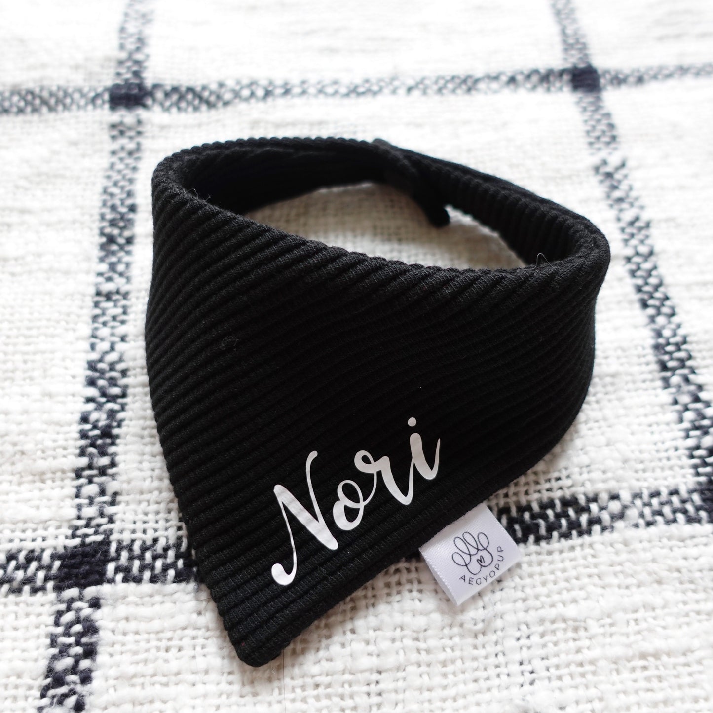 Black Knit Bandana