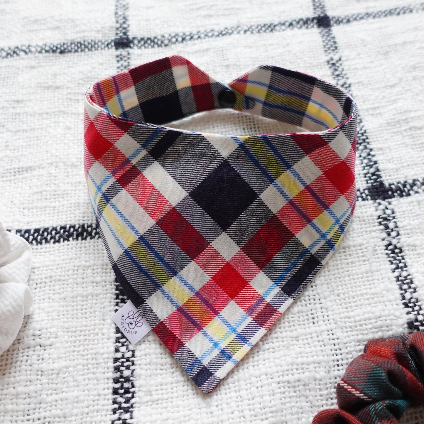 Plaid Christmas Bandana