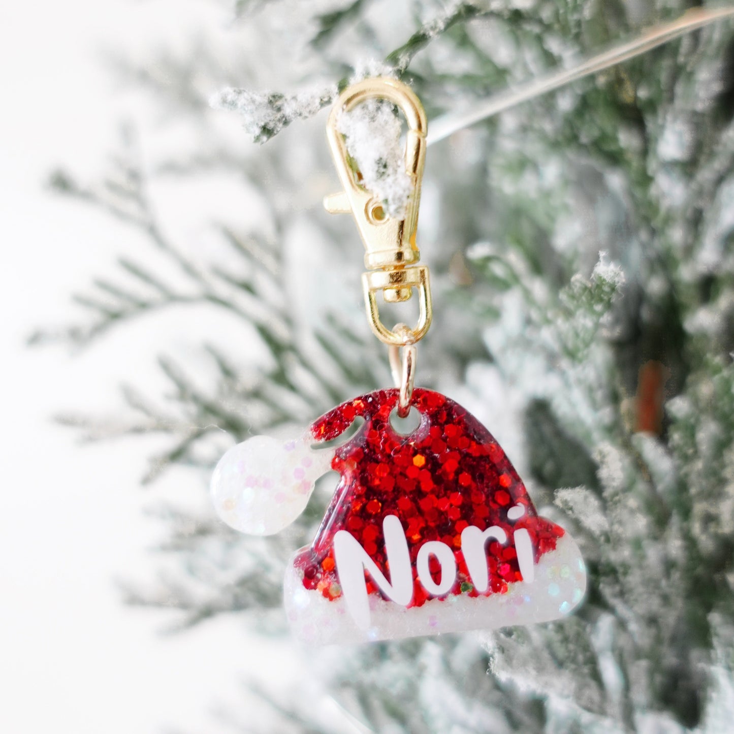 Santa Hat Tag